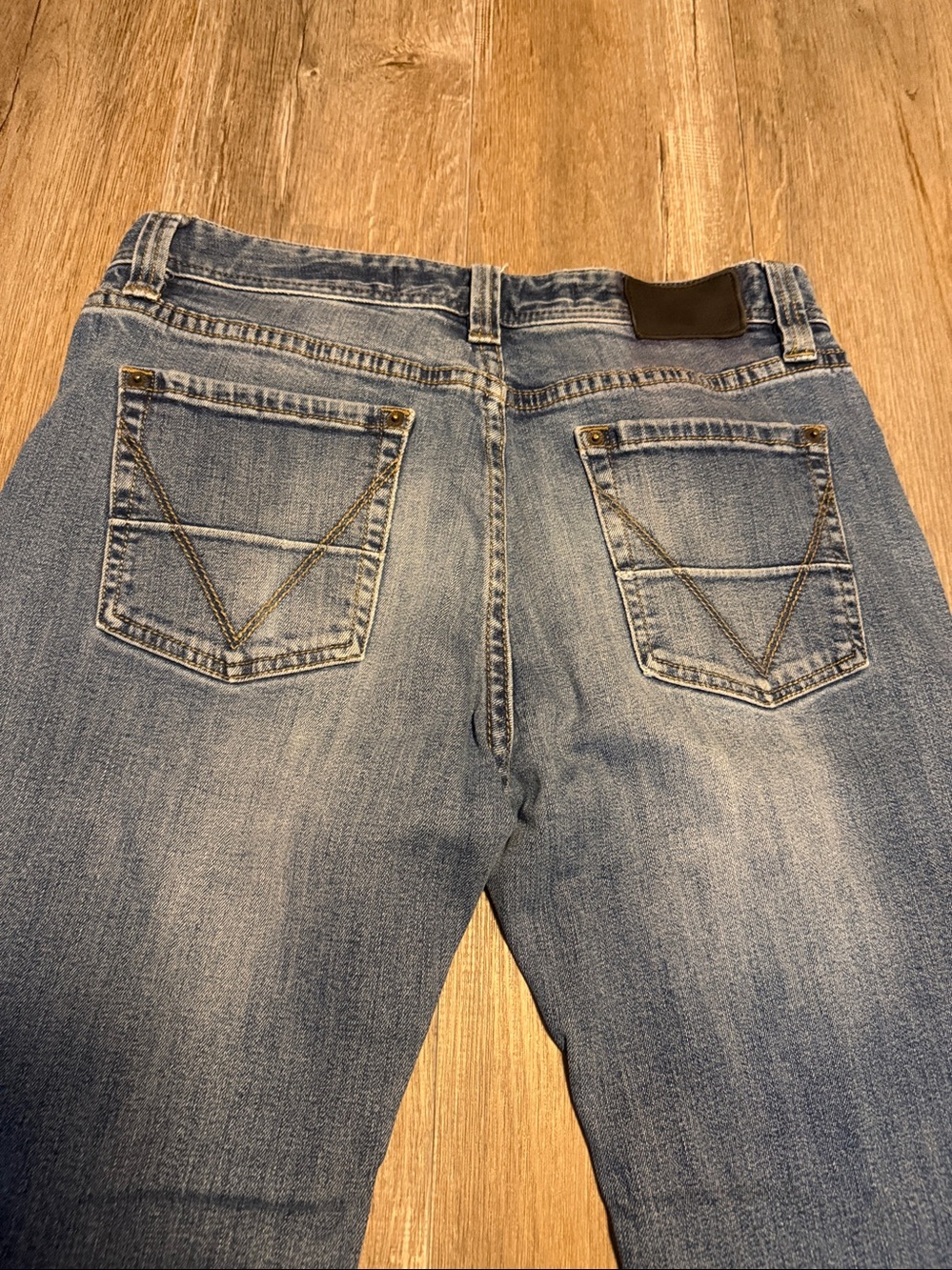 Rock & Roll Pistol Straight Men's Blue Jeans